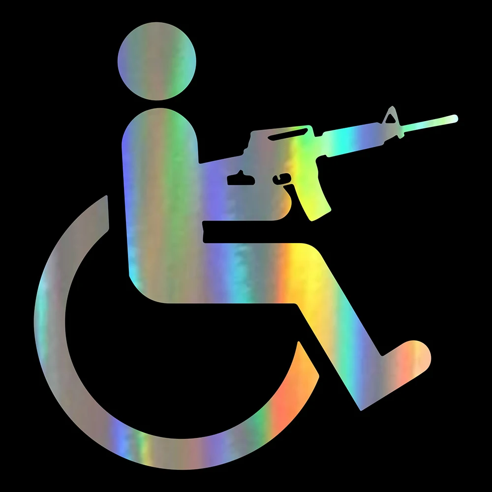 Наклейки на автомобиль с оружием Dawasaru ограниченными возможностями