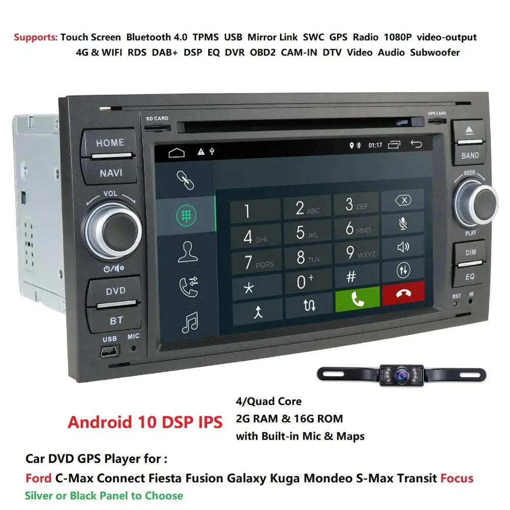 Автомобильный DVD проигрыватель с GPS Навигатором стерео радио аудио 4G для Ford Focus 2