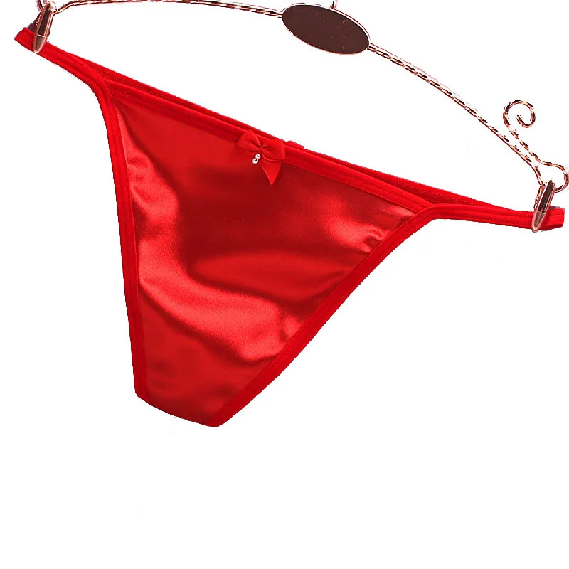 

Women's Underwear Sexy Women Panties Lingerie G String Satin High Quality Ladies Girl's Thong T-back Panty Underpants