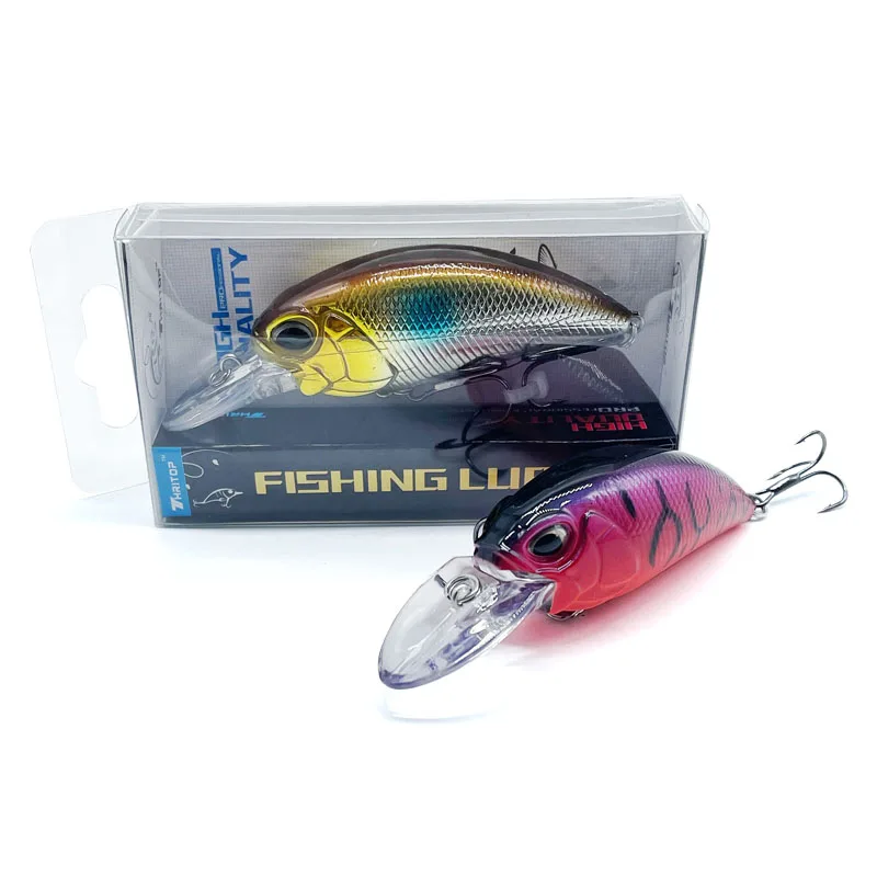 Thritop New Crankbait Wobblers Lure 15g 90mm High Quality Hooks TP086 5 Different Colors Artificial Bait Hard Fishing Cranks