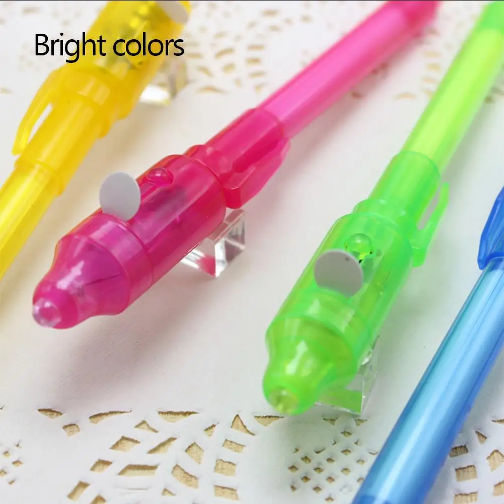 4 шт. невидимая чернильная ручка волшебный светильник маркер детская для