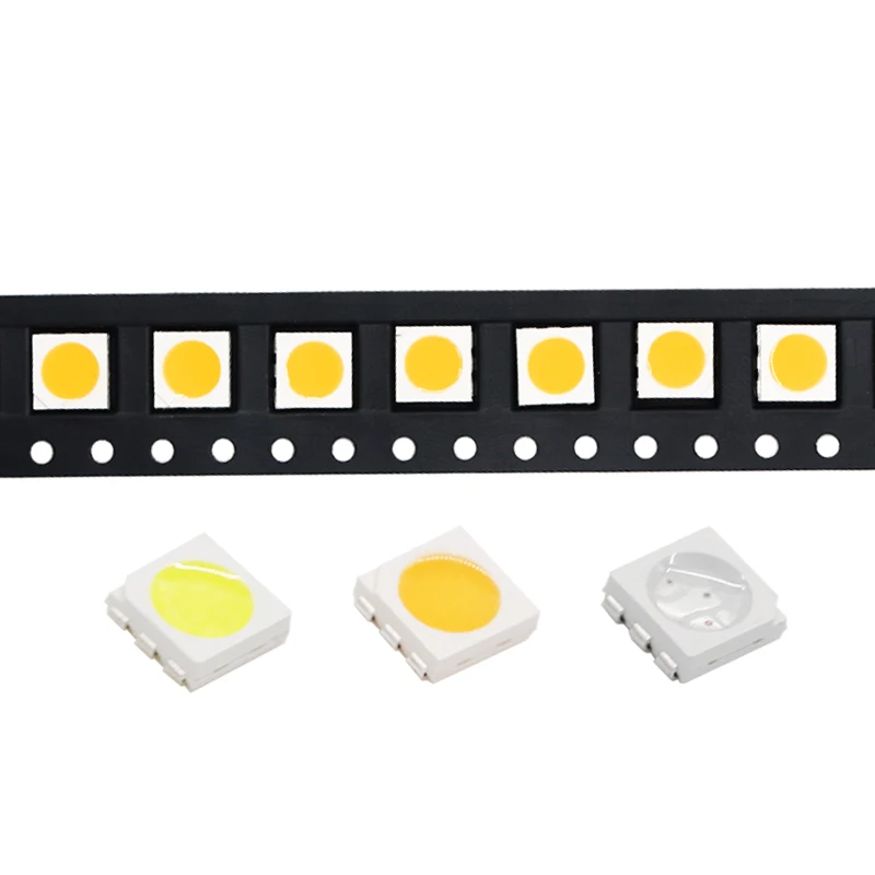 100 шт. 5050 SMD LED электронный компонент цвет: синий желтый белый зеленый красный