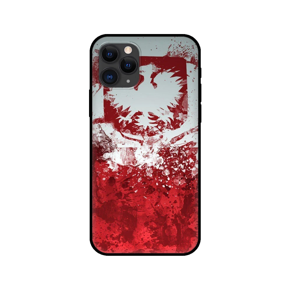 Black tpu case for iphone 5 5s se 2020 6 6s 7 8 plus x 10 XR XS 11 12 mini pro MAX back cover Albania flag