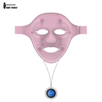 led light photon therapy silica gel mask face massager with controller electric anti wrinkle magnet facial spa beauty instrument