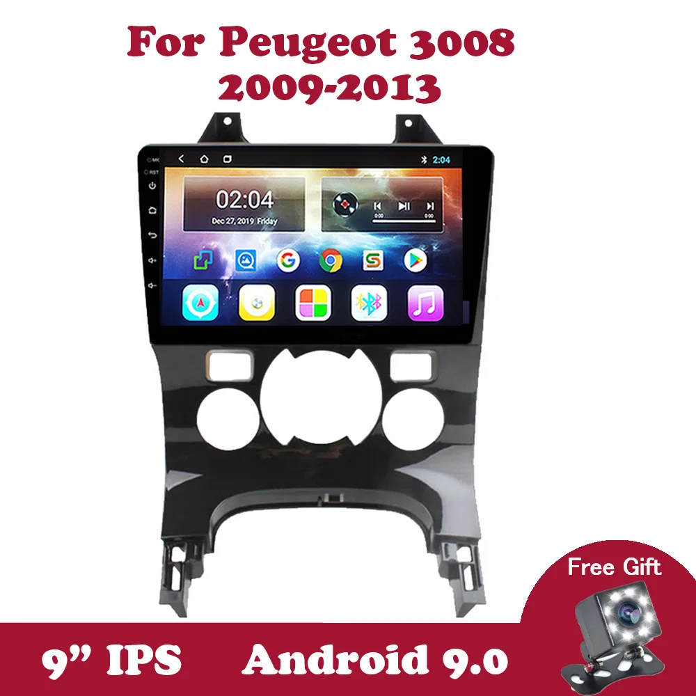 Android 9 0 IPS дюймов автомобиля радио плеер для Peugeot 3008 2009 2010 2011 2012 2013 автоматический GPS