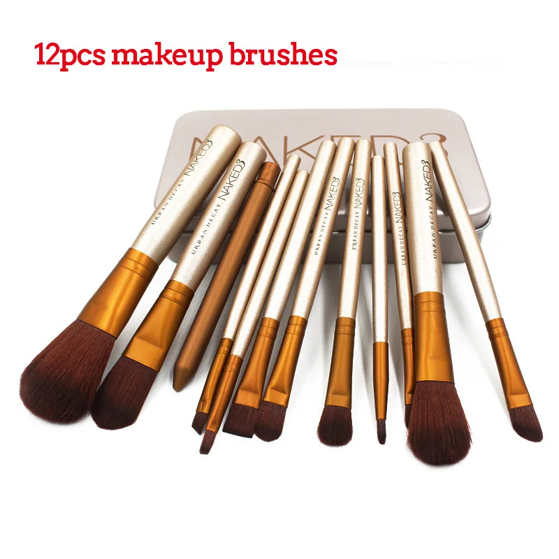 12 шт. в наборе кисти для макияжа лица Модные глаз милый дорожный кейс косметики