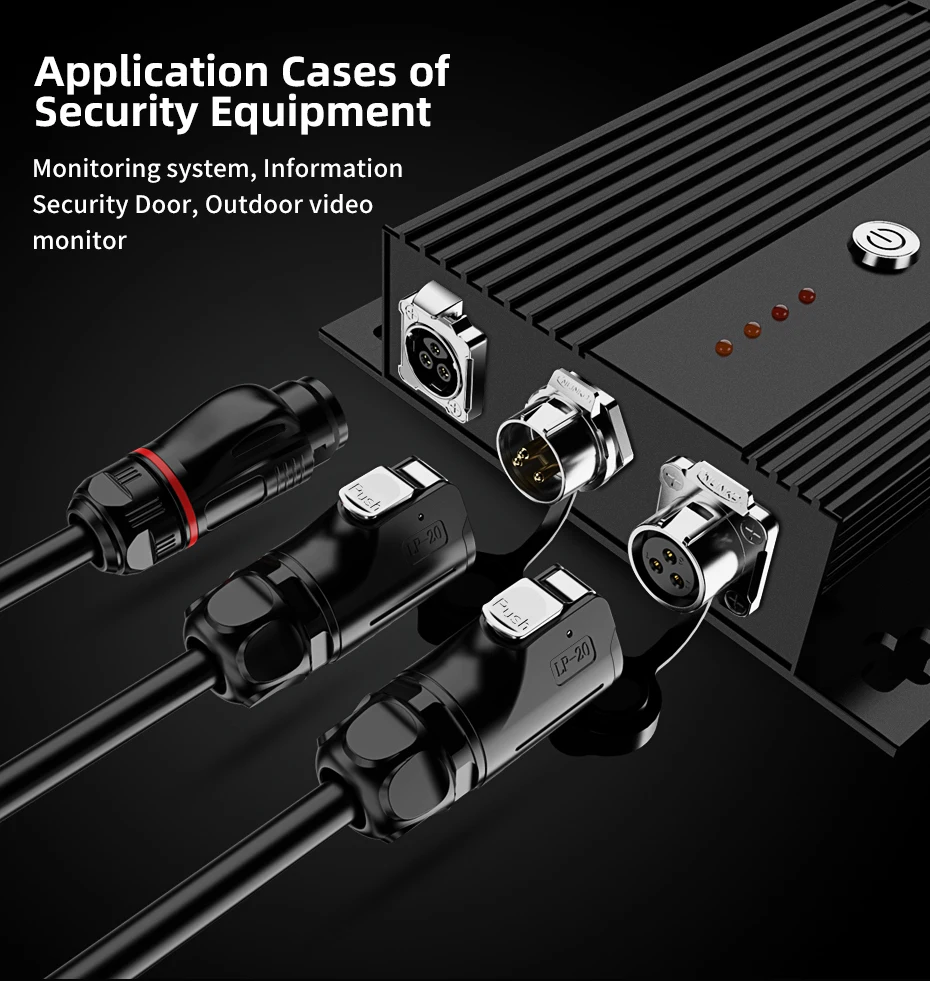 Cnlinko серия LP20 IP67 12A 5 контактный штекер гнездовой водонепроницаемый разъем