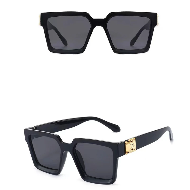 

Unisex Fashion Ladies Square Sunglasses Women Goggle Shades Vintage Brand Designer Oversized Sun Glasses UV400