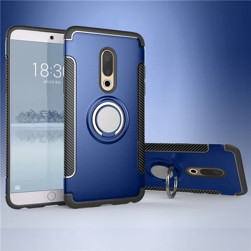 ТПУ чехол для Meizu Note 9 с кольцом пальцев магнетизм держатель телефона задняя