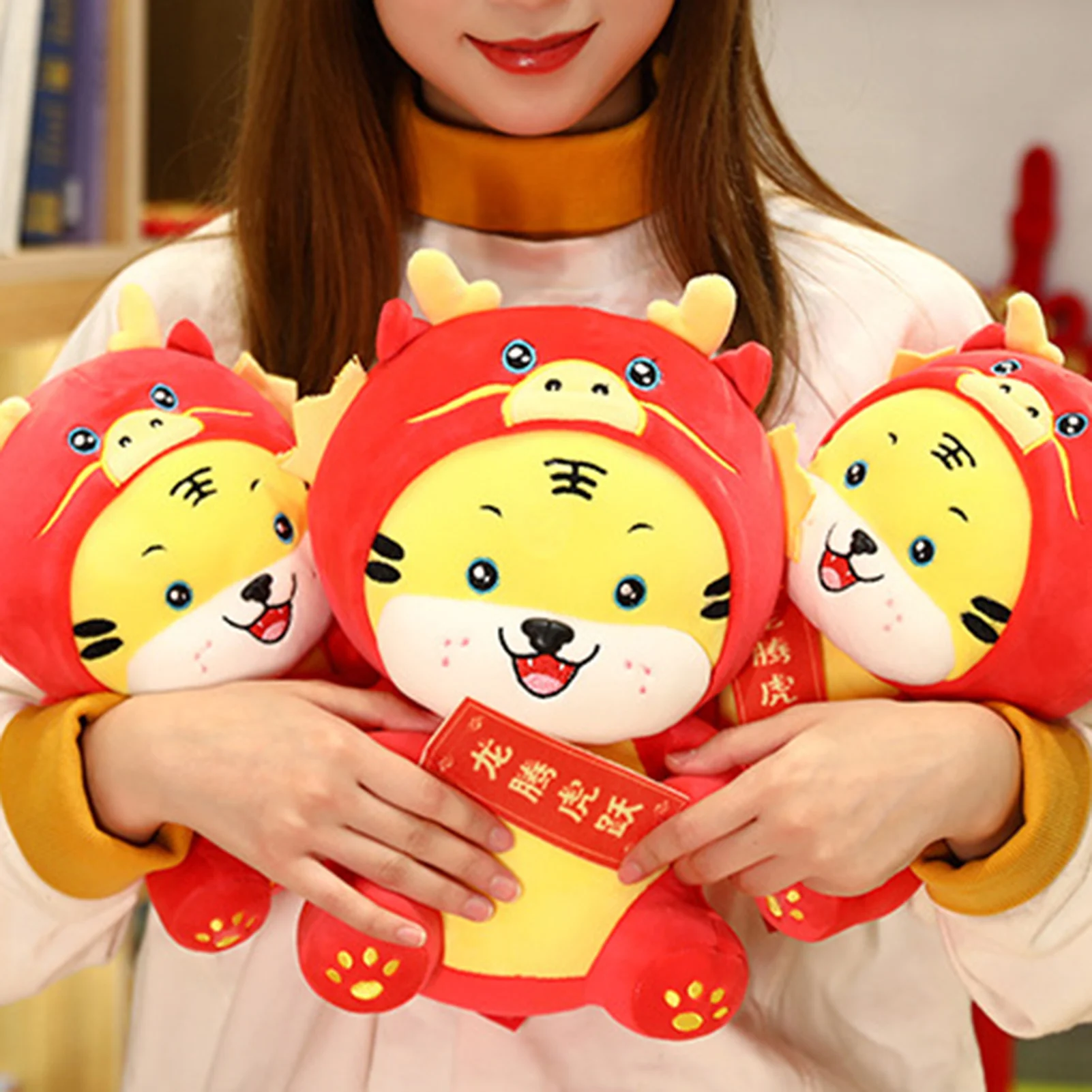 Новогодний символ 2022 фигурка тигра плюшевая игрушка детская кукла животное тигр