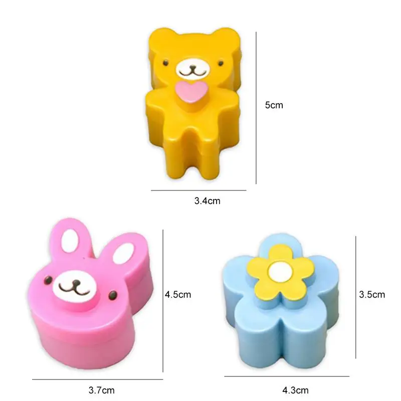 3 шт. Симпатичные сэндвич резаки мини резак для печенья набор форм детей