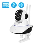 Умная PTZ Wi-Fi камера Hamrolte HD 1080P, двусторонняя аудиосвязь, детектор движения, удаленный доступ, Радионяня, Onvif, беспроводная камера ICSEE