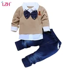 Детская одежда LZH, осень-весна 2022, одежда для маленьких мальчиков, наряд, костюм, детская одежда, спортивный костюм для мальчиков, комплект одежды