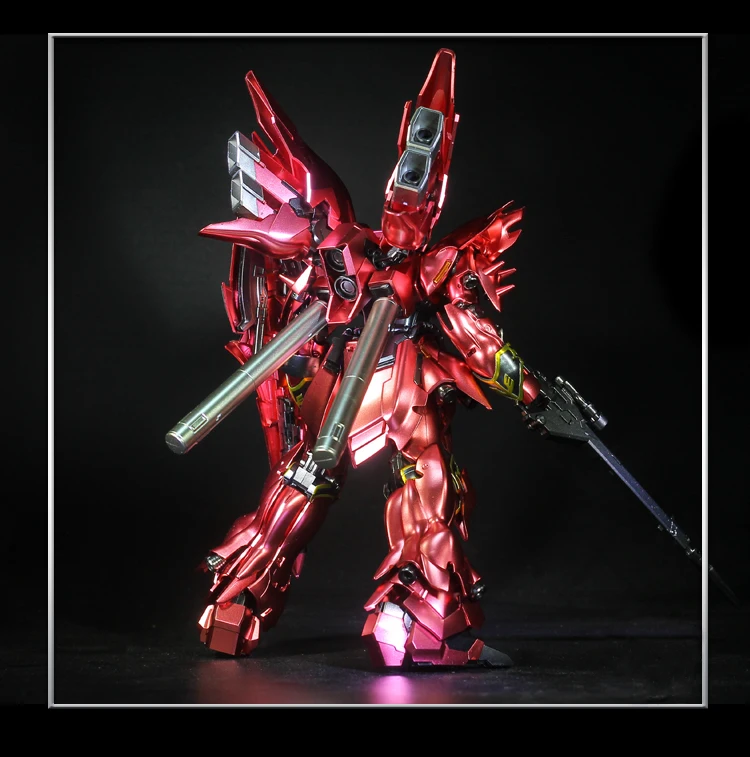 BANDAI RG 1/144 MSN-06S Sinanju gunдамская металлическая раскраска экшн-игрушки Фигурки до сборки модель Boys'Favorite подарок