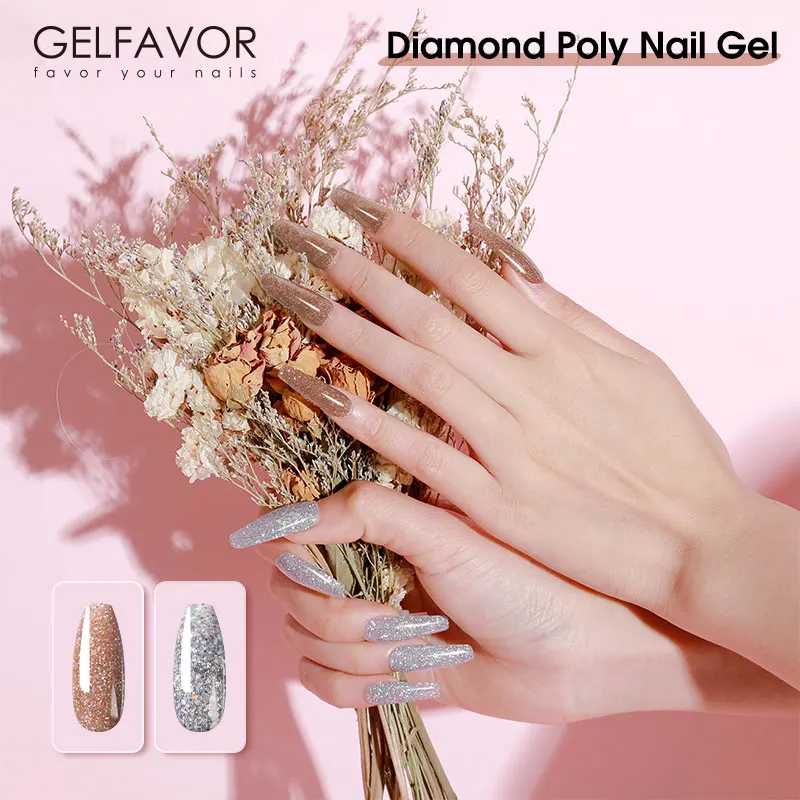 

Gelfavor Poly Nail Gel For Extension 6PCS Builder Gel 15ML Manicure Hybrid Varnishes Semi Permanent Nail Art UV Gel Nail Polish
