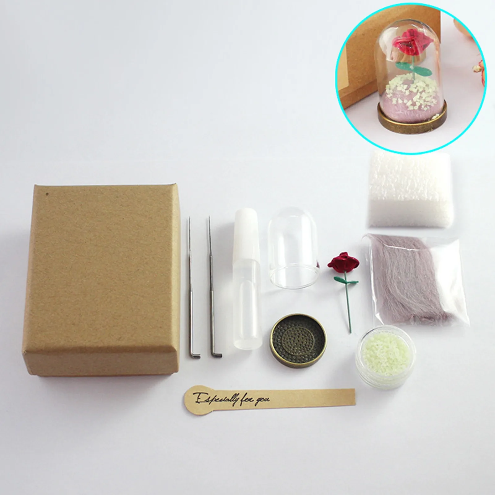 Бутылка для желаний 1 шт. миниатюрный стеклянный флакон с шариками разноцветный