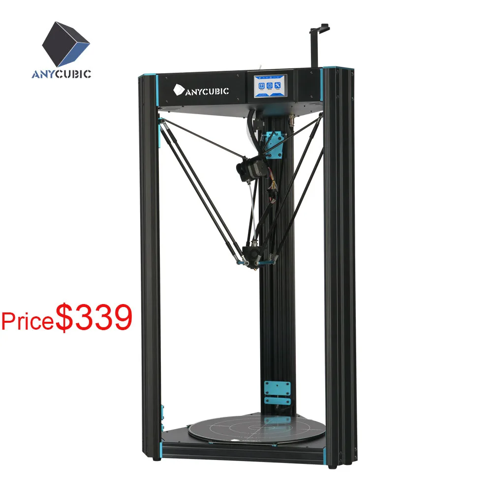 ANYCUBIC 3d принтер Хищник 370x370x455 мм самый большой Дельта шкив с автоматическим выравниванием большой 3D печати размера плюс Titan экструдер