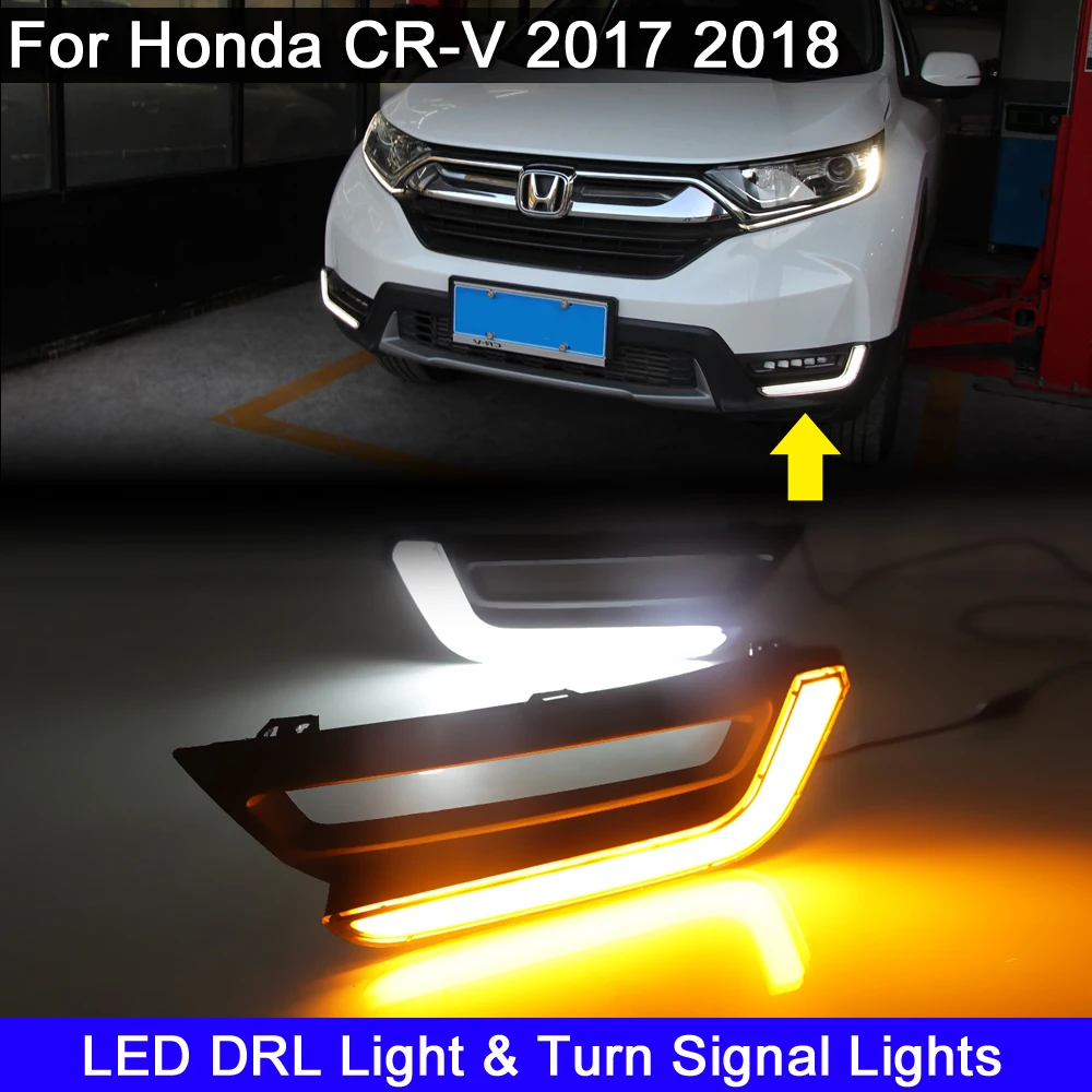 

2 шт. светодиодный светодиодные противотуманные фары для Honda CR-V CRV 2017 2018