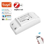 Умный выключатель сделай сам Tuya Zigbee 3,0, базовый автоматический выключатель Zigbee, совместимый с Google Home Alexa 16A