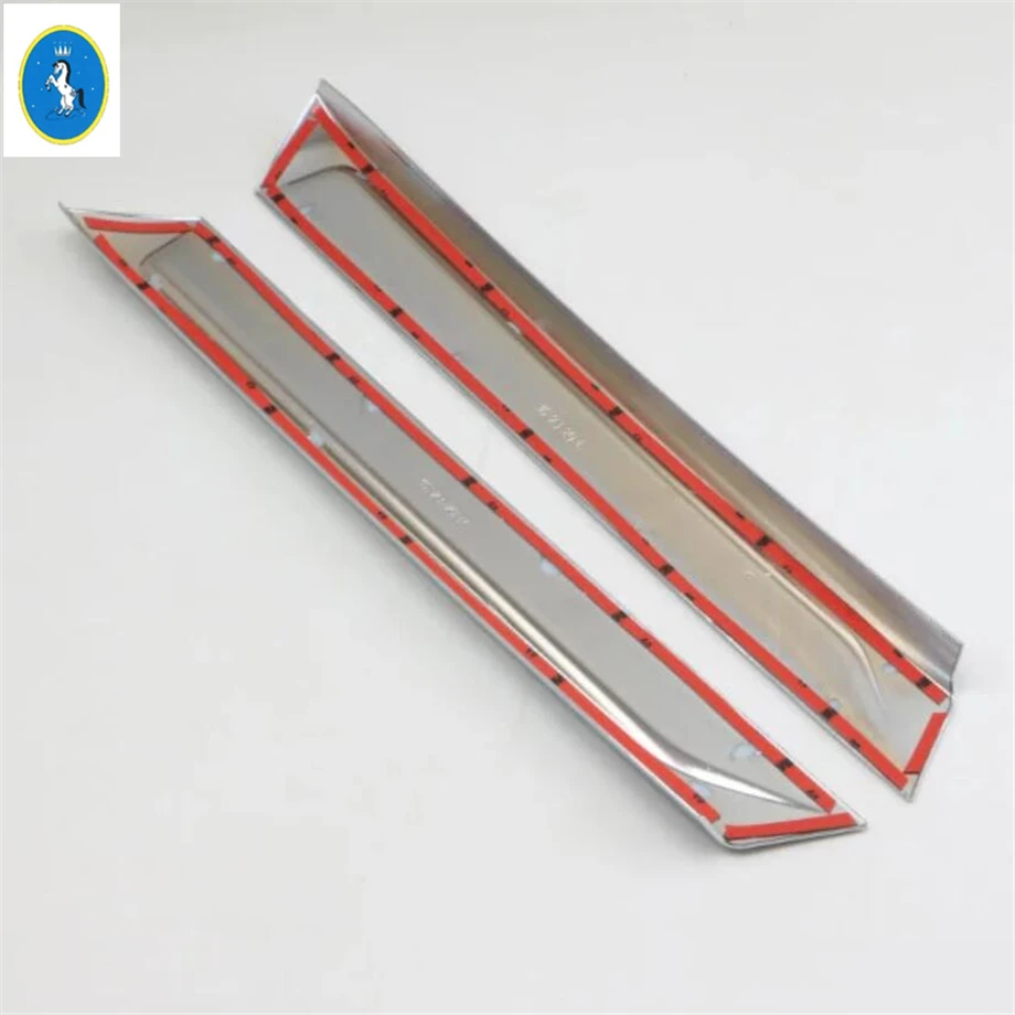 

Yimaautotrims Auto Accessory Chrome Rear Tail Window Stripe Decoration Lid Cover Trim Fit For Audi Q7 2016 2017 2018 2019 ABS