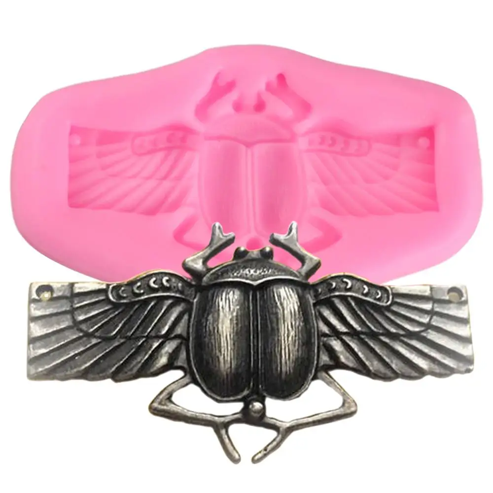 Силиконовые формы для сахара Scarab Beetle 3D помадка инструменты украшения тортов на