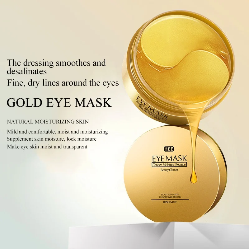 

New 60pcs Gold Collagen Eye Mask Essence Remove Dark Circles Whitening Firming Sleep Mask Moisturizing Patches Eyes Skin Care