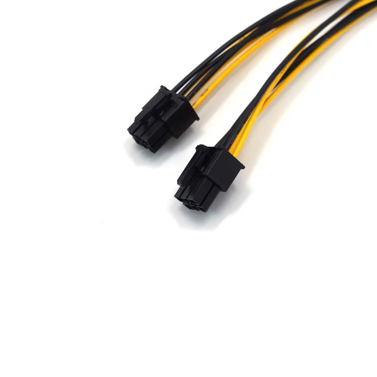 Кабель питания для материнской платы PCI E 6 контактов Мама папа 2X6 20AWG Y