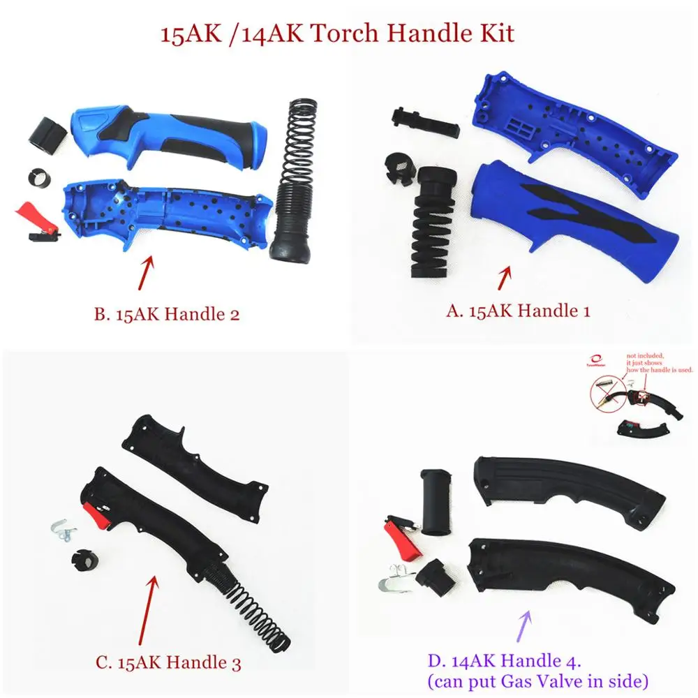 

15AK Torch Handle Kit MIG Torch Body EU Style Welding Gun 14AK Welding Torch