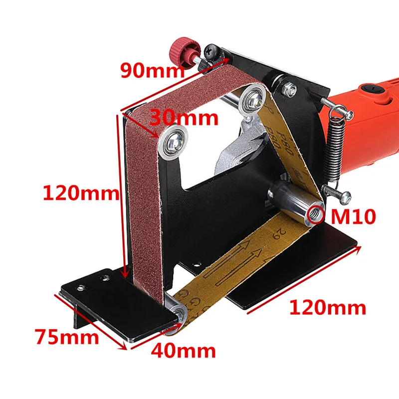 Drillpro угловая шлифовальная лента шлифовальный станок для крепления Металл