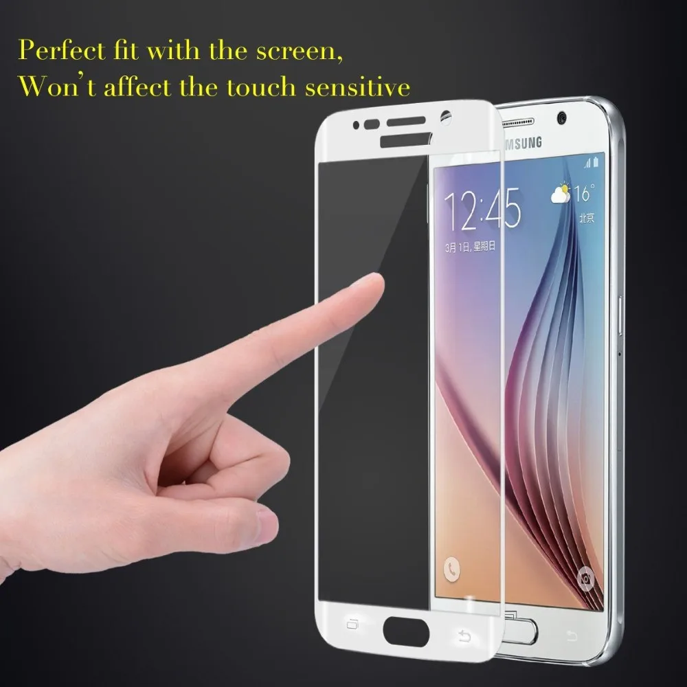 Оптовая продажа для Samsung Galaxy S8 S6 Edge Plus S7 3D полное покрытие изогнутое Закаленное
