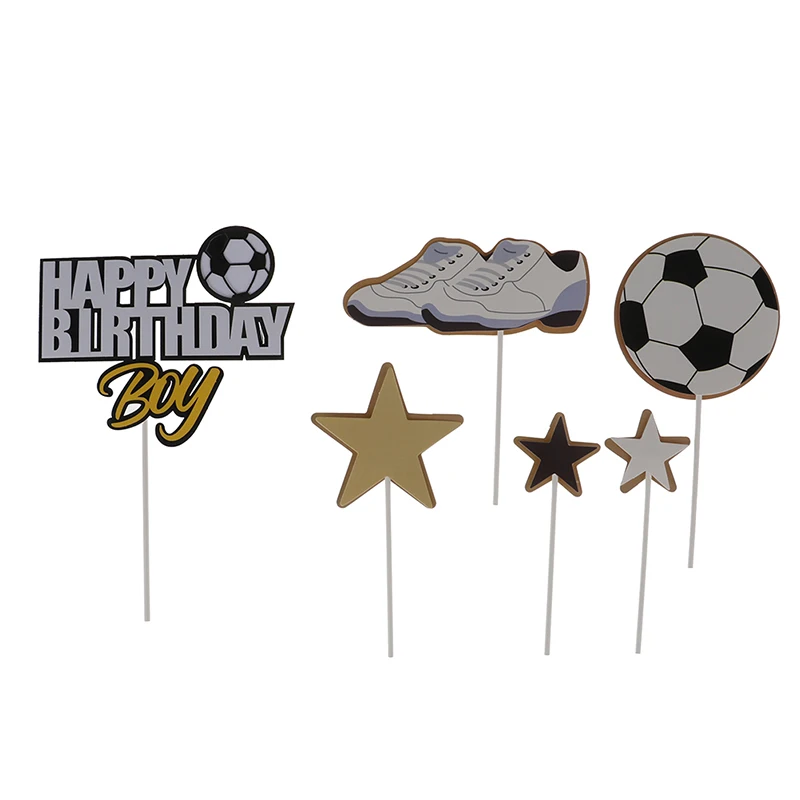 Баскетбольная корзина Футбол Топпинг для кексов тема спорта топпер торта С Днем