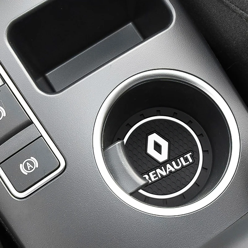 

2PCS Car Cup Holder Anti-slip Pad Mat For Renault Megane 3 Logan Fluence Trafic Laguna Scenic Kadjar Kangoo Clio Alaskan Koleos