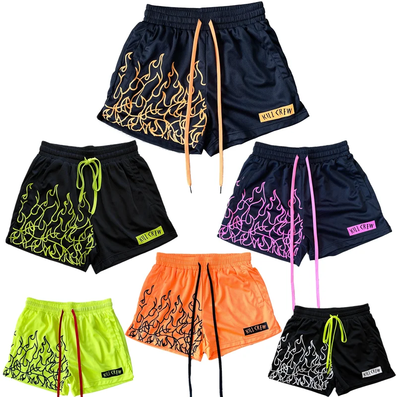 Новые сетчатые дышащие спортивные шорты для бега мужские быстросохнущие штаны