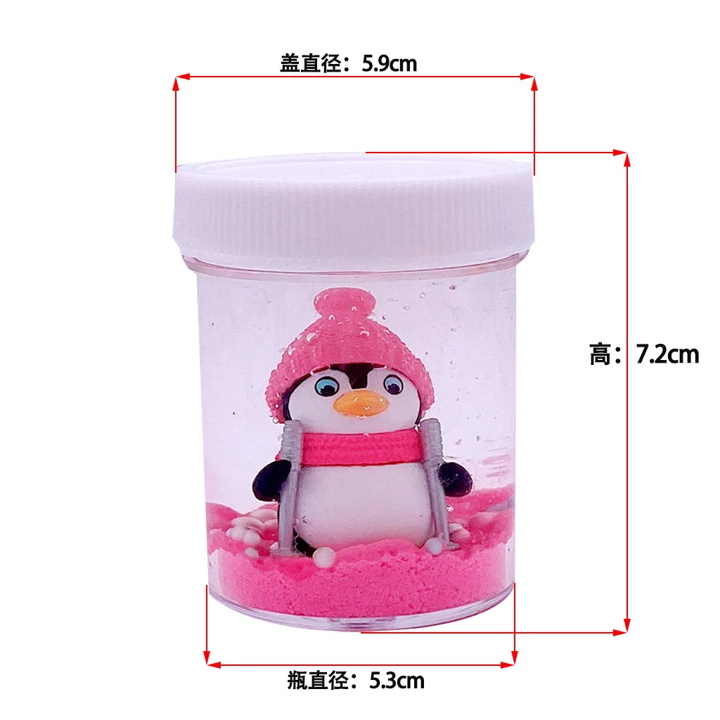 Милый 3D Пингвин цветной пенопластовый шар слизи кристальная грязь Сделай Сам