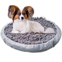 round snuffle mat for dogs sniffing pad pet foraging mat dog puzzle toys encourages natural foraging skills and stress relief