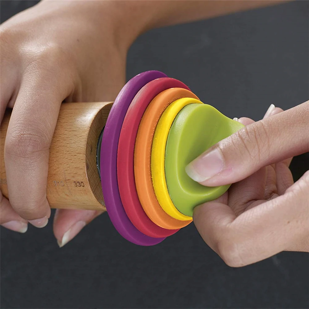 Роликовый штифт с толстыми кольцами для инструментов выпечки регулируемый