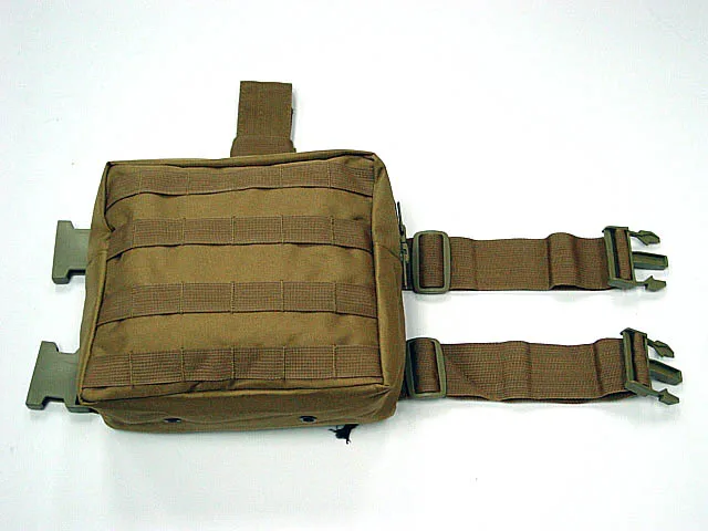 Тактические Milirary Molle Drop Leg панель Утилита поясная сумка несущая сумка - Цвет: TAN