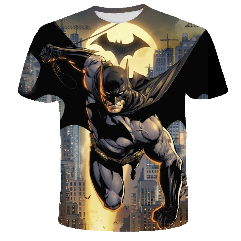

2021 Brand Summer Bat man T Shirt Men Women Children 3D Printed T-shirts Casual Boy Girl Kids Fashion Streetwear Cool Tops Tee