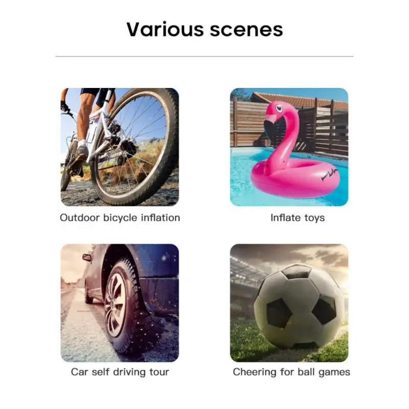 Comprar Bomba De Aire Portátil Para Bicicleta Y Motocicleta, Inalámbrico Inflador De Neumáticos, Compresor LCD Digital, Bomba De Llanta Para Coche, Bolas Y Bicicletas, 150PSI