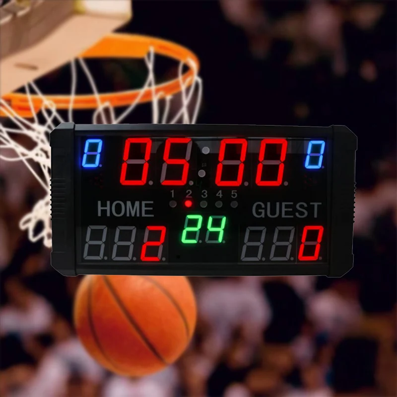 

Aluminum Led football matches Editable Score Basketball Scoreboard Electronic with Remote Control