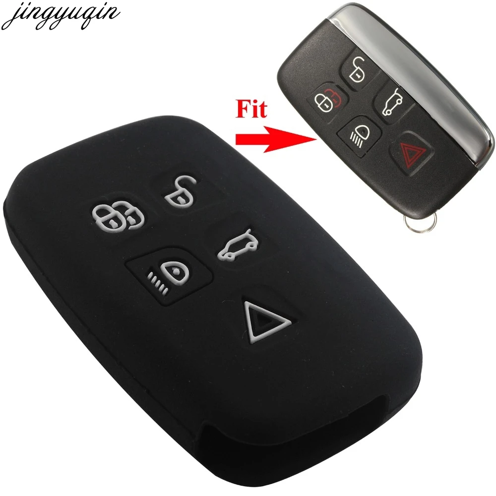 5-кнопочный силиконовый каучук для Land Rover A9 Sport Evoque Freelander 2 Jaguar XE XJ XJL XF C-X16 V12 Guitar F X Typ