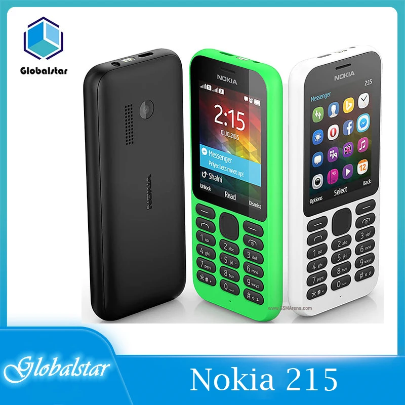 Мобильный телефон Nokia 215 Восстановленный 2G GSM 1100 мАч две sim-карты | Мобильные