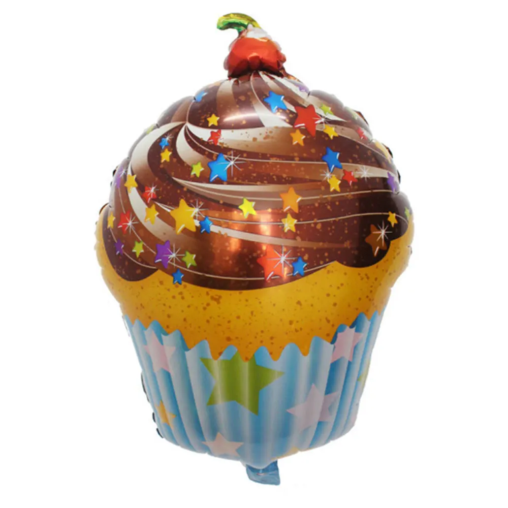 

Cake Ice Cream Foil Balloons Happy Birthday Balloon Party Decorations Kids Helium Air Ball Wedding Baby Shower Party Supplies
