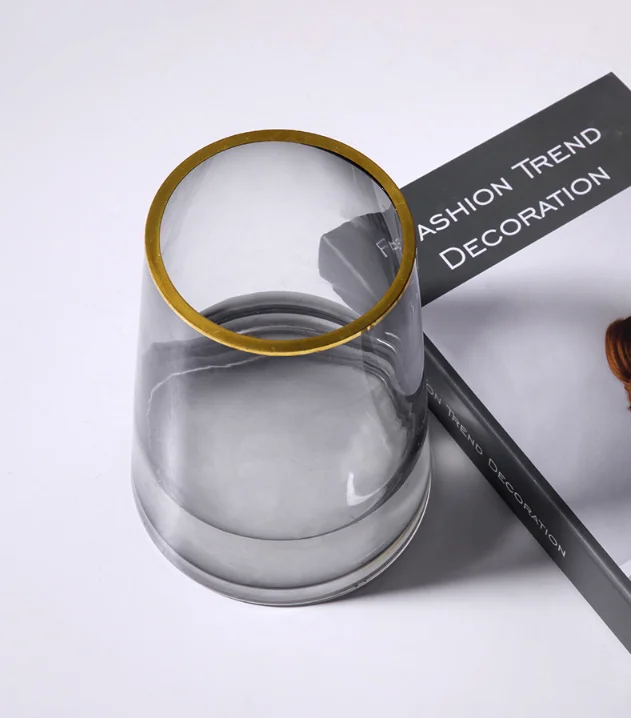 

Tabletop Vase for Home Decoration Plastic Europe Nordic Design Vase for Flower Glass Arts Living Room Decoration Flower Vase