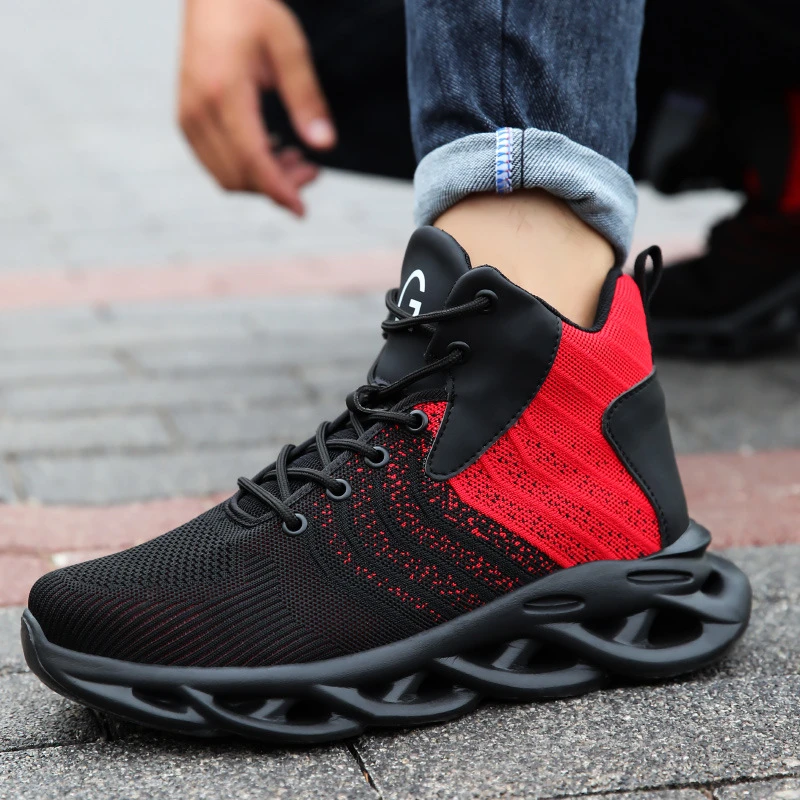 

Защитная обувь MENGYUXIN, мужские проколостойкие кроссовки, мужская обувь со стальным носком, дышащие рабочие ботинки, неразрушаемая мужская обувь