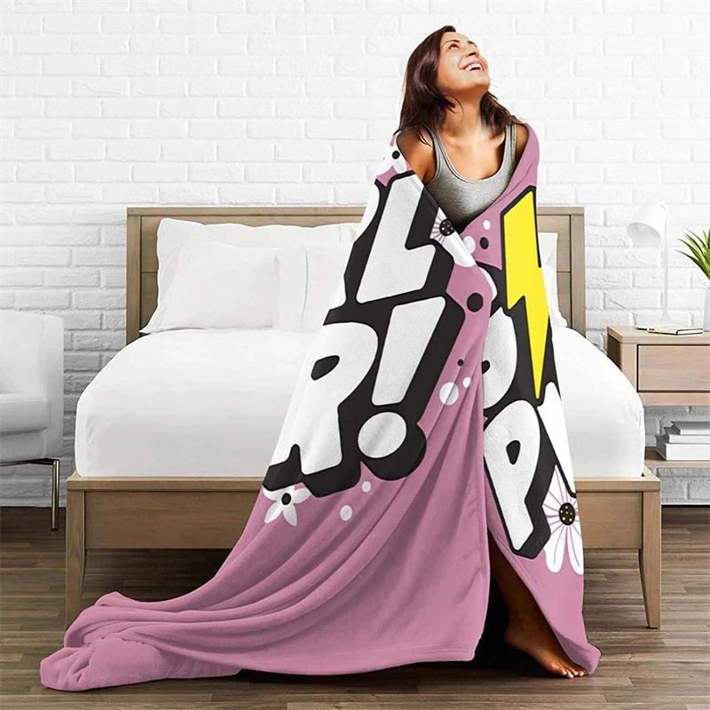 

Girls Power Soft Plush Gift Flannel Microfiber Fleece Bedspread Sherpa 3D-Printed Blanket Couch Bedroom Decorative