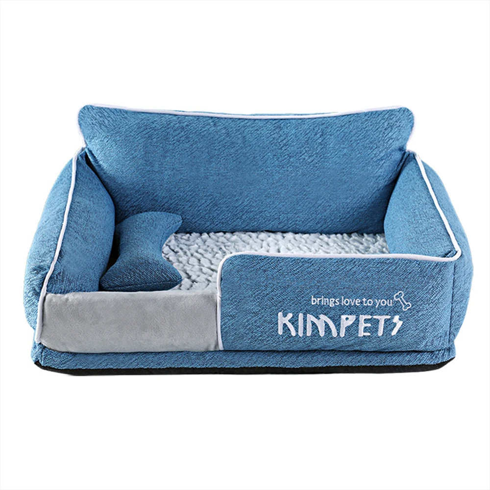 

Dog Bed Cat Bed Winter Warm Pet Sofa Cat House Indoor Kitty Puppy Plush Cushion Soft Cozy Kennel Removable Washable Dog Supplies