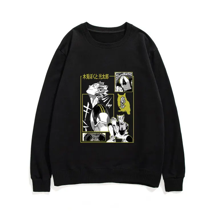 

Anime Haikyuu Pullover Kotaro Bokuto Graphics Print Sweatshirts Mens Fashion Quality Tracksuit New Boy Girl Harajuku Streetwear