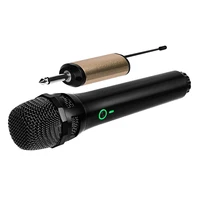 wireless dynamic microphone uhf cordless microphone system with portable receiver for house parties karaoke meeting