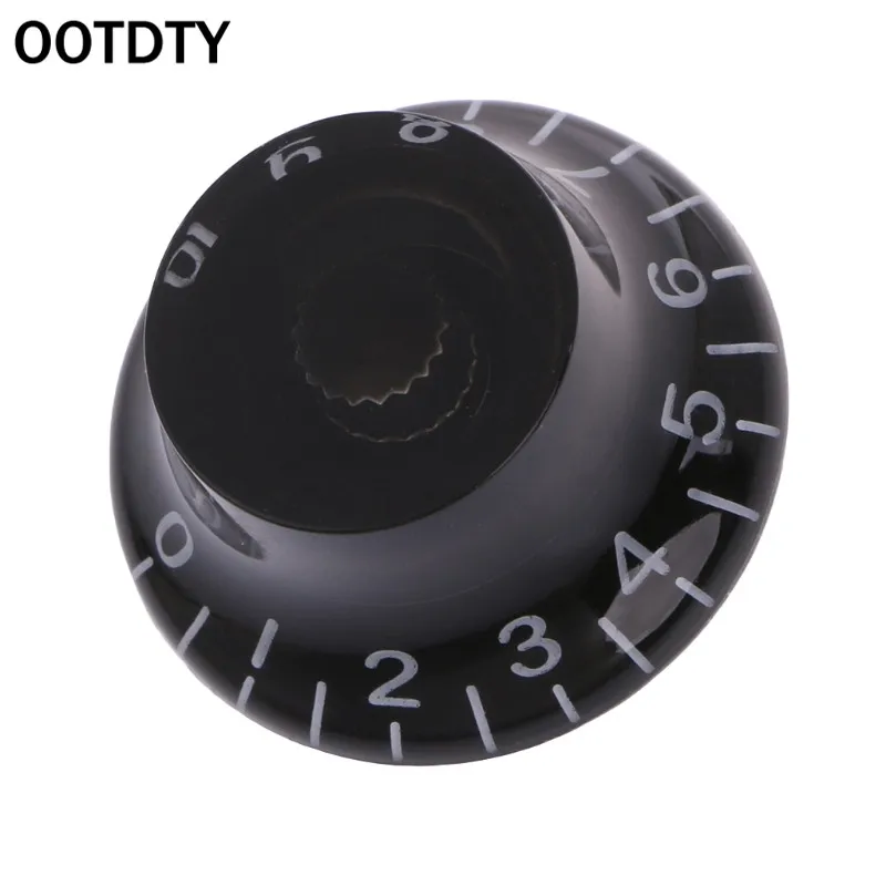 OOTDTY черный топ шапка регулятор скорости цифры для LP электрогитары|Электрогитара|